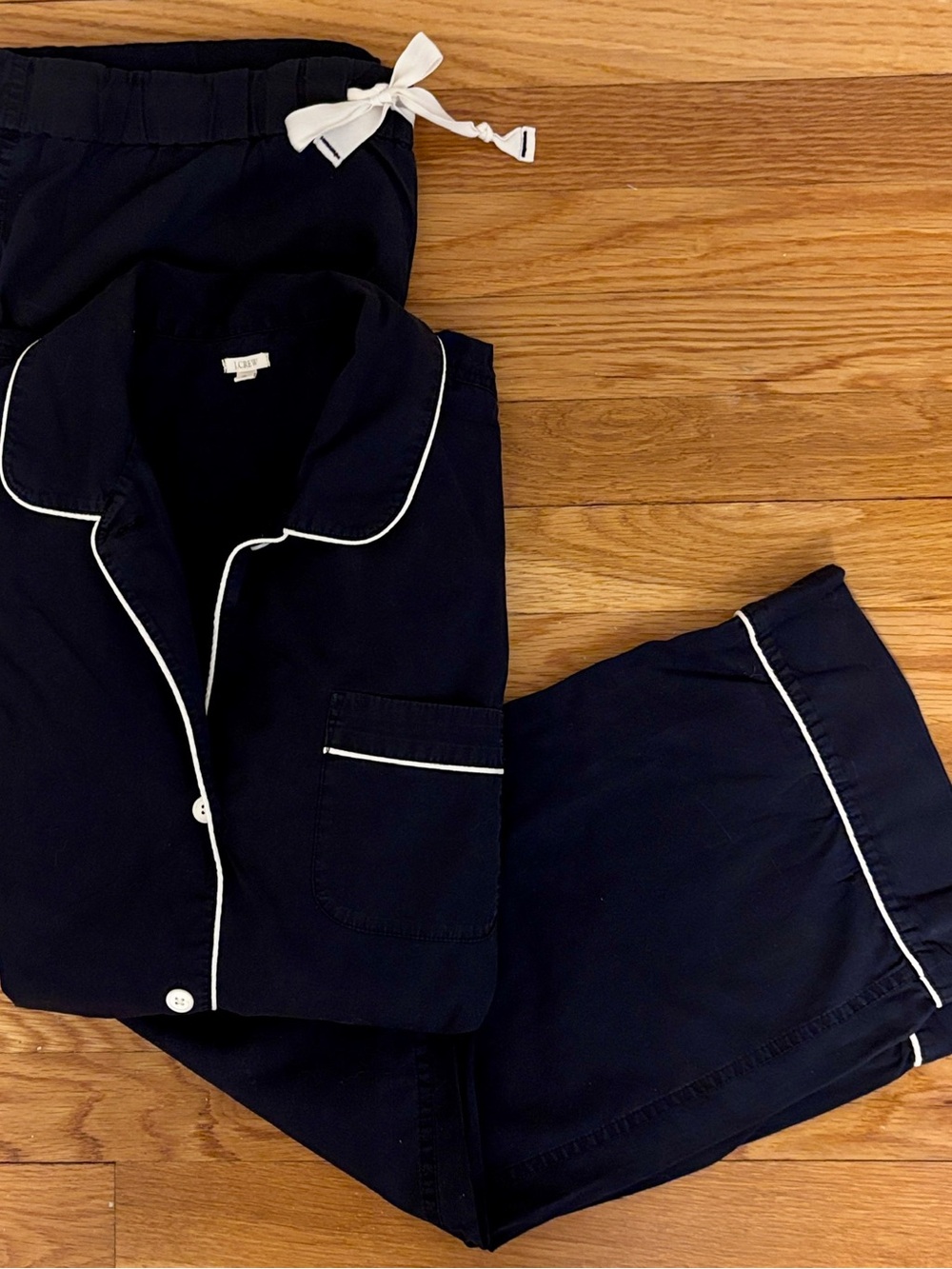 J.Crew classic matching PJ set.